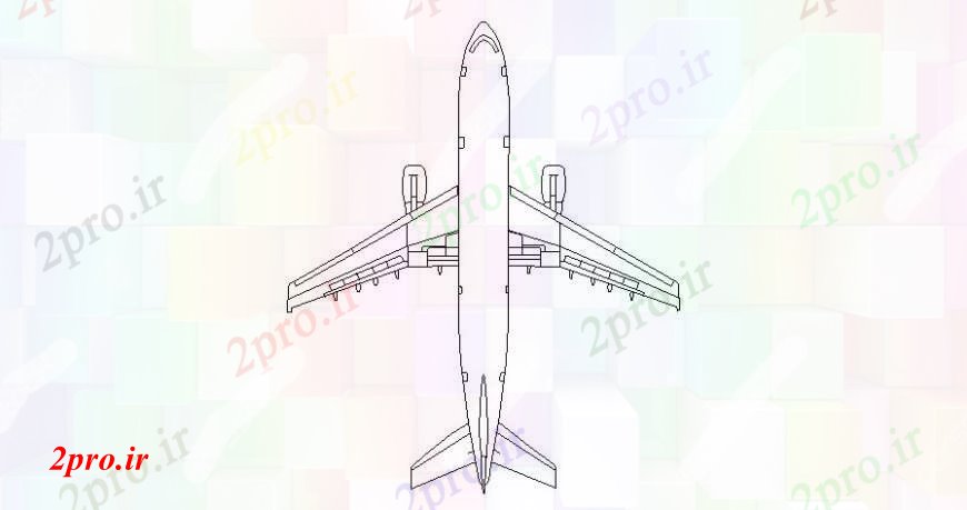 دانلود نقشه بلوک وسایل نقلیه هواپیما طراحی جزئیات  دو بعدی    اتوکد نما (کد113091)