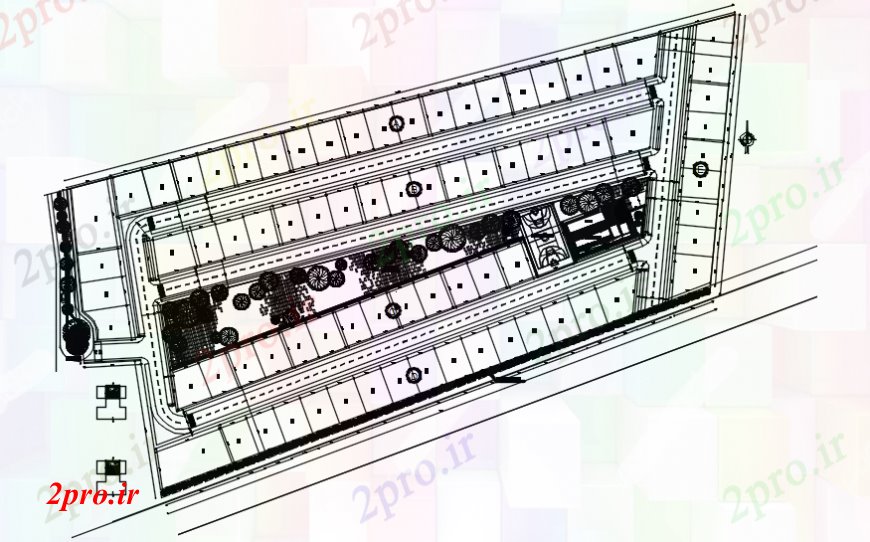 دانلود نقشه مسکونی ، ویلایی ، آپارتمان معماری طراحی خانه 12 در 17 متر (کد113275)