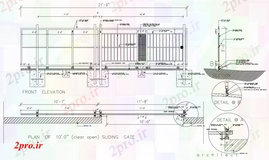 دانلود نقشه طراحی جزئیات ساختار فلزی کشویی بخش سازنده و  ساختار طراحی جزئیات (کد113402)