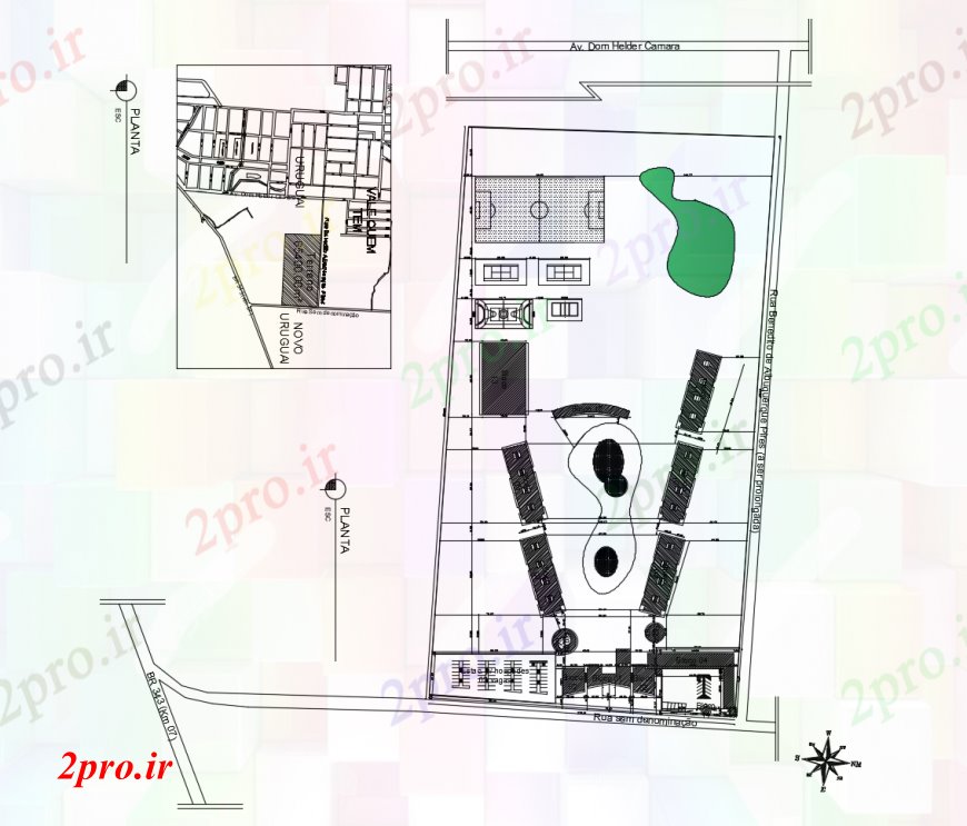دانلود نقشه نمایشگاه ; فروشگاه - مرکز خرید آبگرم و مرکز سالن طرحی معماری طرح 30 در 71 متر (کد113434)
