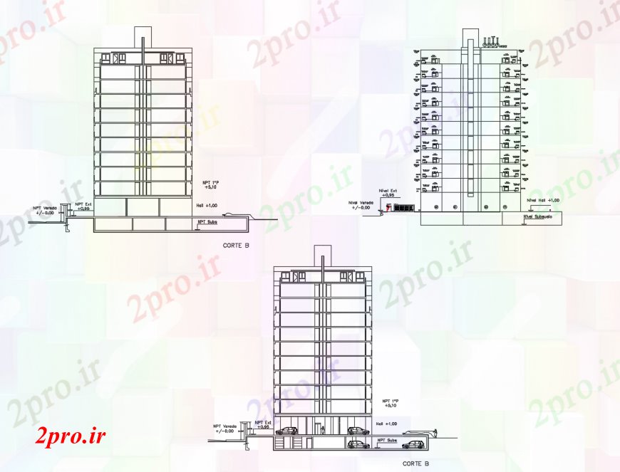 دانلود نقشه مسکونی  ، ویلایی ، آپارتمان  آپارتمان مسکونی ساخت تمام بخش نصب و راه اندازی و گاز طرفه جزئیات  (کد113466)