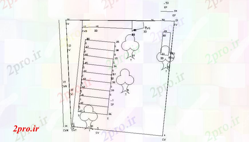 دانلود نقشه برنامه ریزی شهری منطقه طراحی جزئیات  (کد113592)