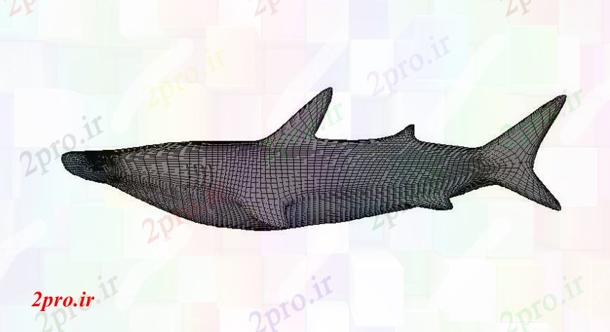 دانلود نقشه بلوک حیوانات طراحی جزئیات از ماهی آبزی   اتوکد (کد113683)