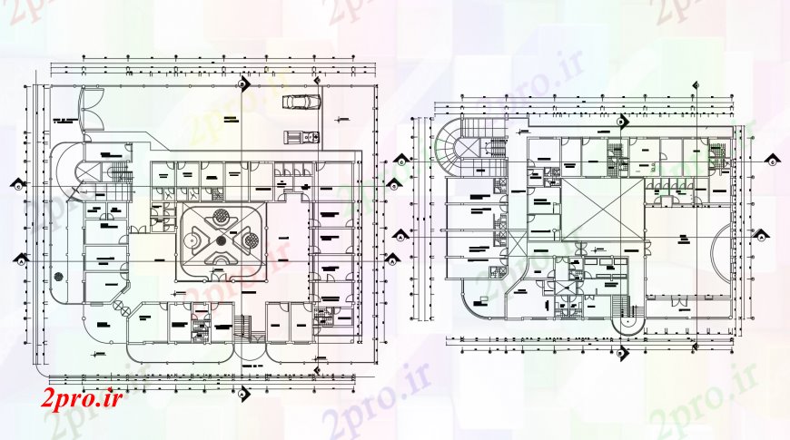 دانلود نقشه بیمارستان - درمانگاه - کلینیک دو جزئیات طراحی توزیع طراحی از مرکز بهداشتی ساخت 11 در 25 متر (کد113725)