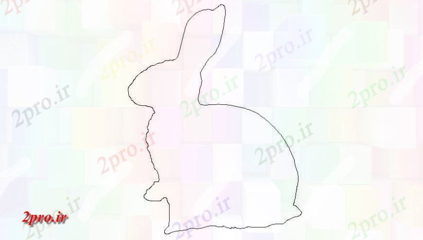 دانلود نقشه بلوک حیوانات طراحی خط جزئیات خرگوش واحدهای دامی  اتوکد (کد113882)