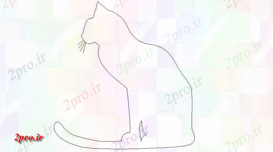 دانلود نقشه بلوک حیوانات بلوک های حیوانات از طراحی گربه دو بعدی     اتوکد (کد113891)