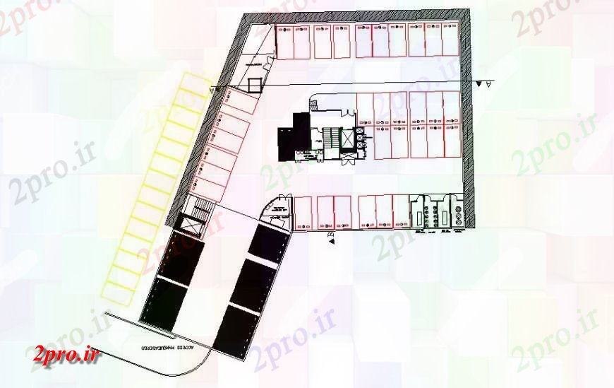 دانلود نقشه بیمارستان -  درمانگاه -  کلینیک جزئیات طرحی طبقه سوم طرحی توزیع بیمارستان منطقه ای (کد113932)