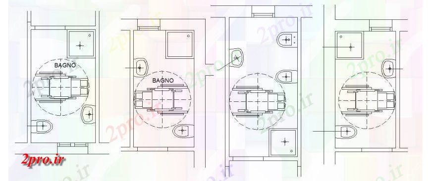 دانلود نقشه حمام مستر توالت برای برنامه های معلول و نصب و راه اندازی  (کد113975)