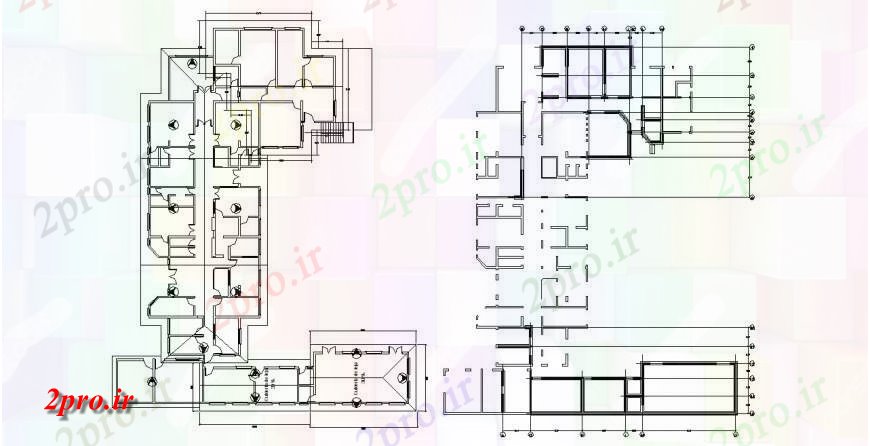 دانلود نقشه طراحی جزئیات ساختار فریم کف ساختار طراحی جزئیات از ساختمان اداری (کد114003)