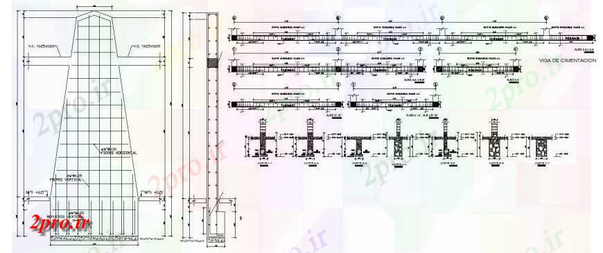 دانلود نقشه طراحی جزئیات ساختار برنامه پرتو و پرتو ساختار سازنده خودکار (کد114085)