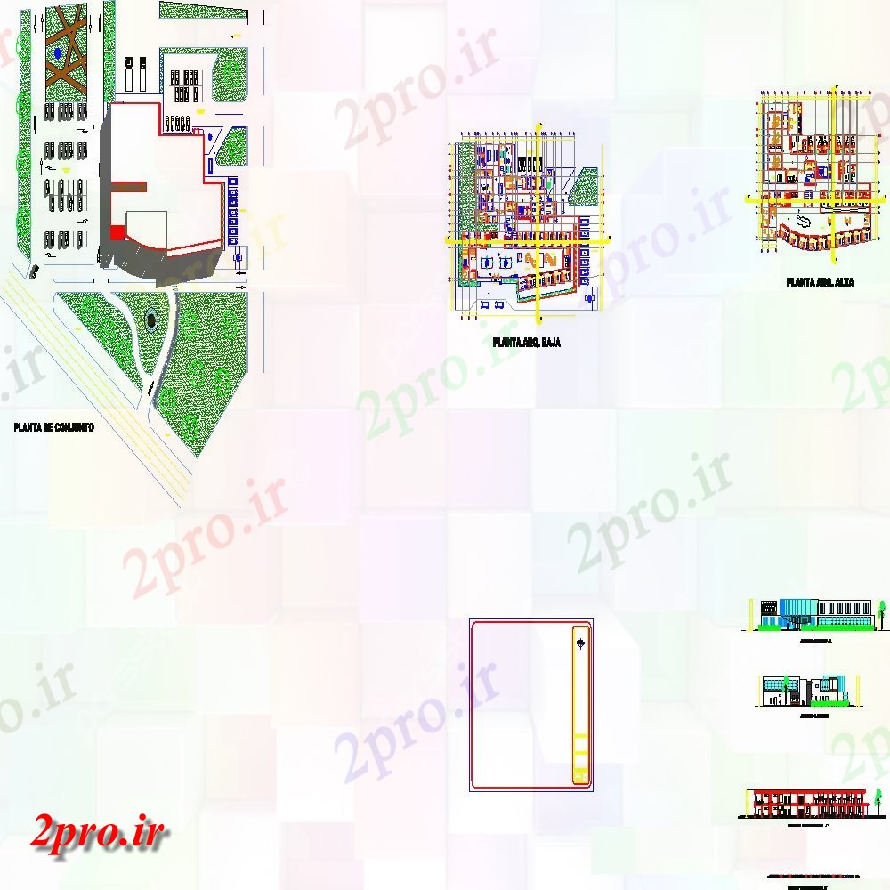 دانلود نقشه بیمارستان -  درمانگاه -  کلینیک طرحی پایین از بیمارستان (کد114096)