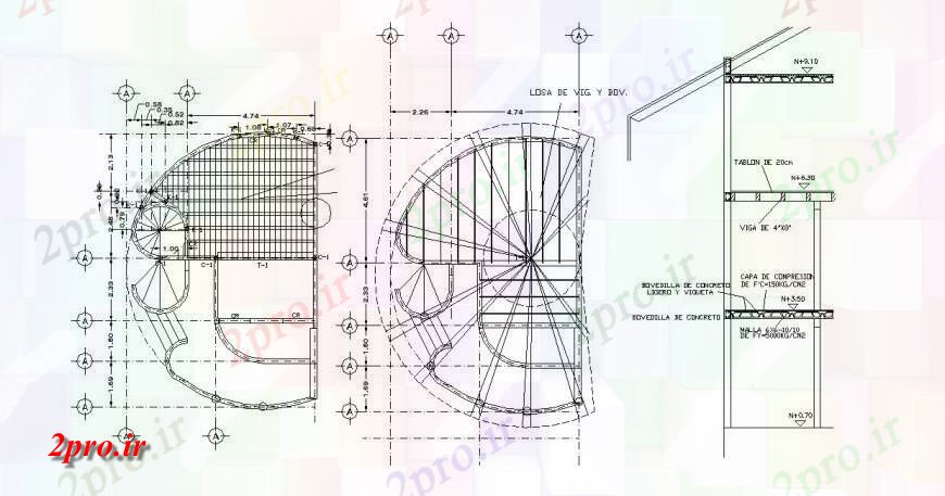 دانلود نقشه طراحی جزئیات ساختار جانبی سازنده  ساختار مقطعی و طرحی فریم طراحی جزئیات  (کد114102)