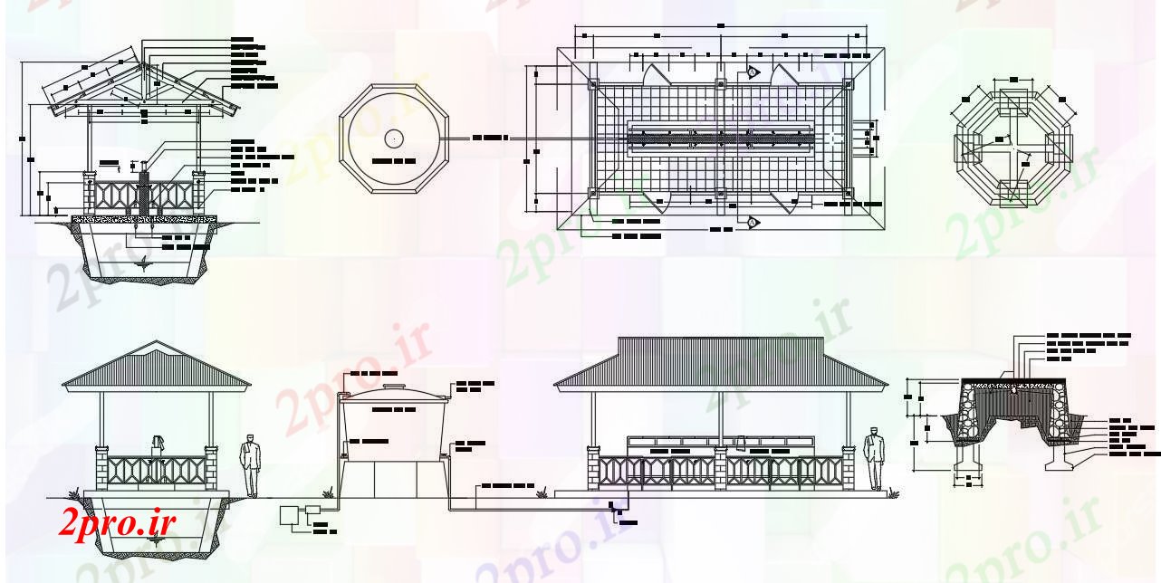 دانلود نقشه ساختمان اداری - تجاری - صنعتی مجتمع تجاری  طرحی  (کد114105)