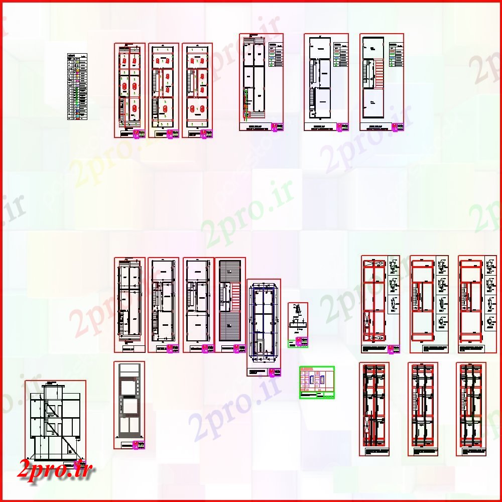 دانلود نقشه طراحی جزئیات ساختار RCC طرحی طبقه فریم ساختاری از ساختمان  (کد114152)