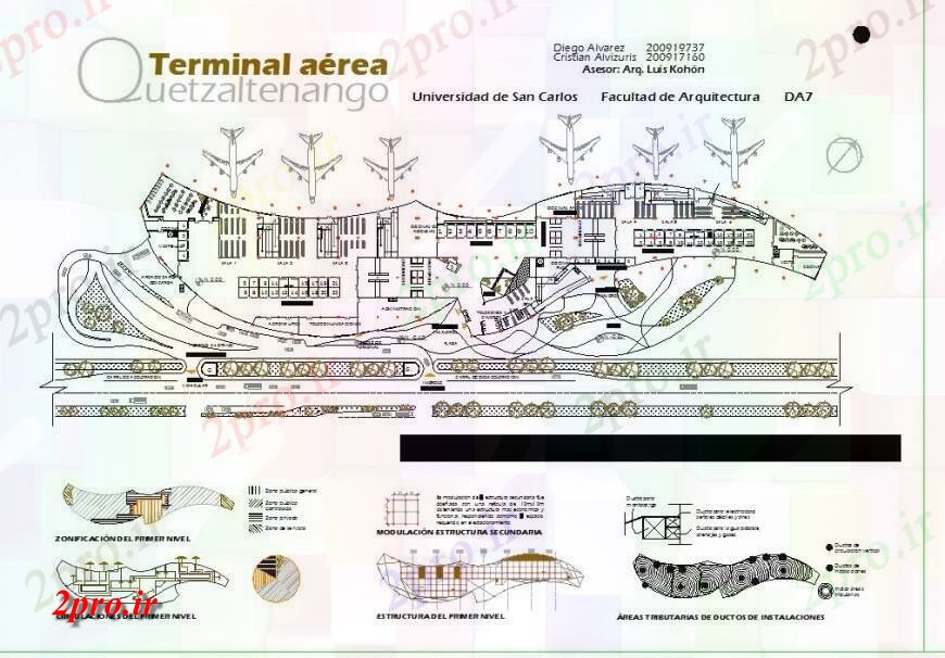 دانلود نقشه فرودگاه فرودگاه طرحی ساخت و ساز بالای صفحه 50 در 300 متر (کد114213)