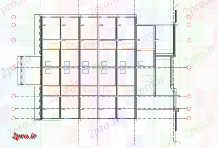دانلود نقشه جزئیات ستون جزئیات ساخت و ساز با جزئیات ساخت و ساز خط (کد114280)