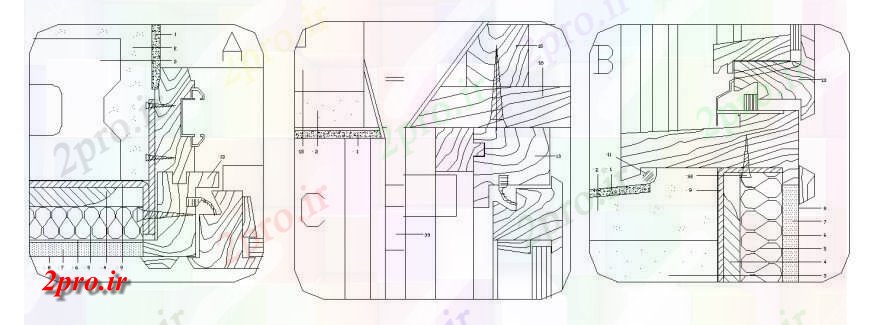 دانلود نقشه جزئیات طراحی در و پنجره  چند جفت درب، اتصالات و نصب و راه اندازی  (کد114290)