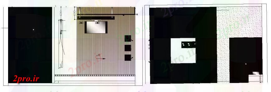 دانلود نقشه اتاق نشیمن ، حال ، پذیرایی اتاق نشیمن خانه نما و بخش جزئیات با مبلمان 5 در 7 متر (کد114324)