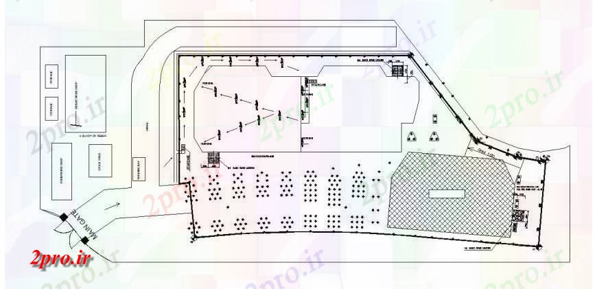 دانلود نقشه جزئیات پله و راه پله روش فرم بتن ریختن شمع ساختار 27 در 74 متر (کد114391)