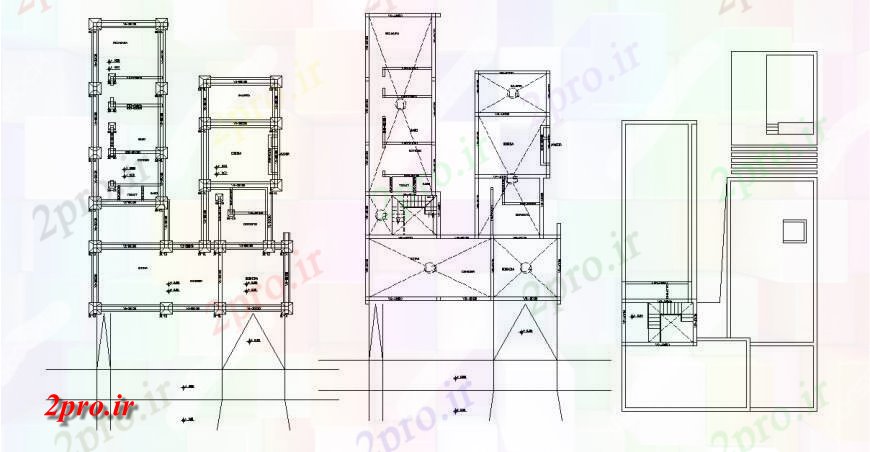 دانلود نقشه طراحی جزئیات ساختار طرحی بنیاد، طرحی فریم و طرحی پوشش جزئیات از خانه (کد114493)