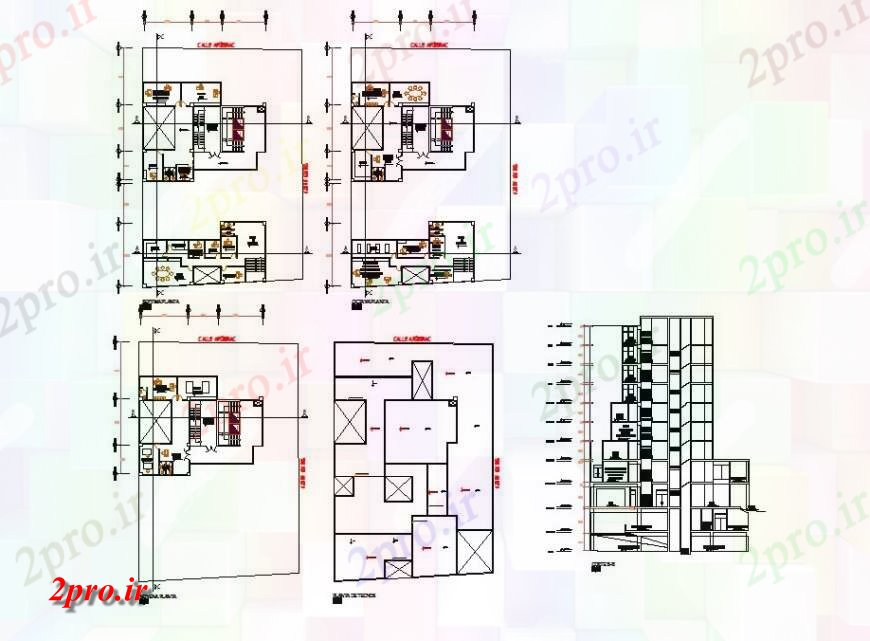 دانلود نقشه مسکونی ، ویلایی ، آپارتمان طراحی FURNIURE جزئیات 28 در 42 متر (کد114525)