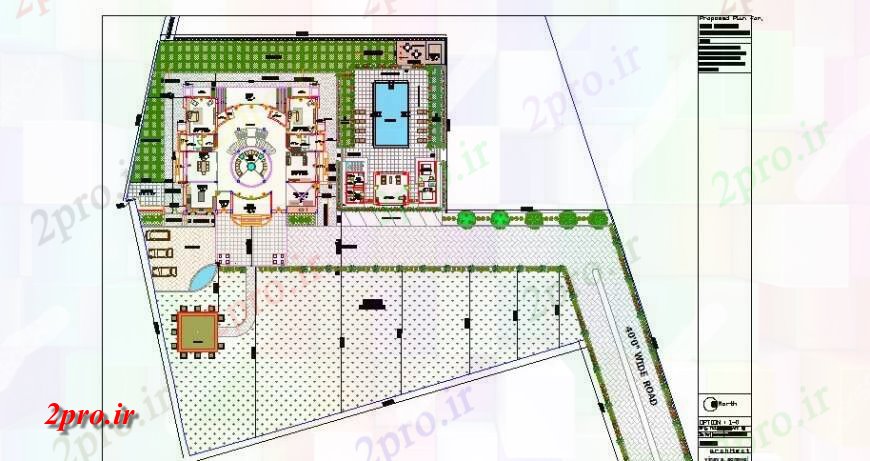 دانلود نقشه مسکونی ، ویلایی ، آپارتمان تجملات ویلا طرحی توزیع طرحی های 21 در 24 متر (کد114716)