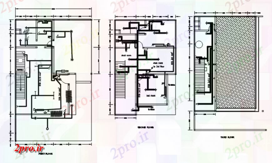 دانلود نقشه برق مسکونی یک خانه عمومی 10 در 13 متر (کد114722)