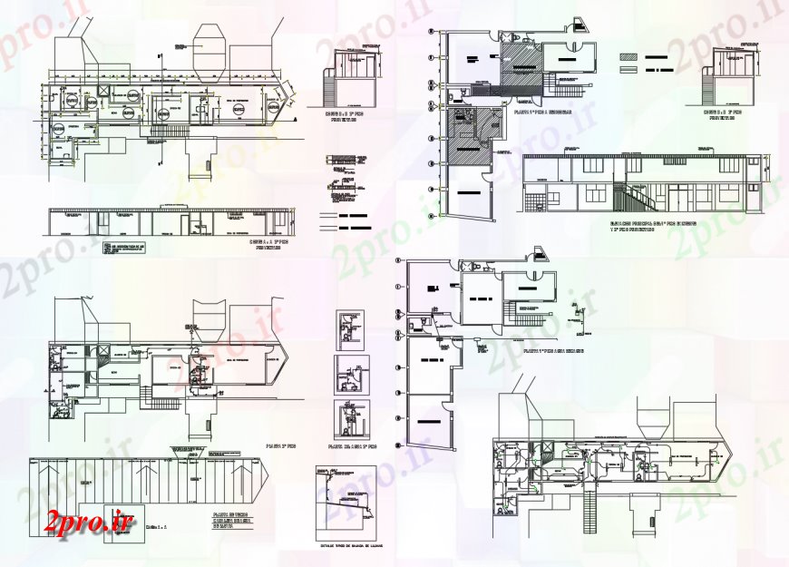 دانلود نقشه مسکونی ، ویلایی ، آپارتمان بخش خانه، بخش بهداشتی، برنامه ریزی، نصب و راه اندازی و طراحی جزئیات 8 در 24 متر (کد114841)