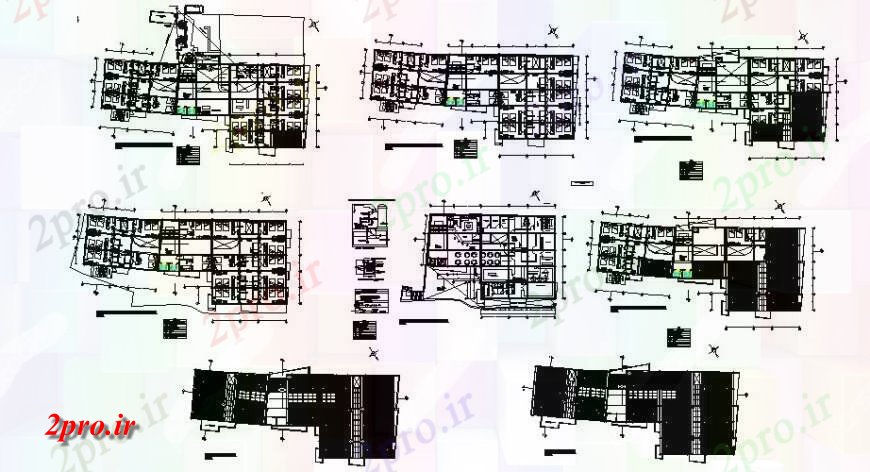 دانلود نقشه جزئیات لوله کشی خط آب تنها و نماد آن را برای هتل ها در   خودرو (کد114861)