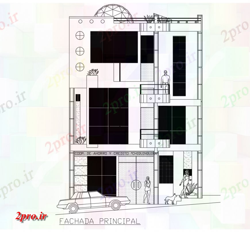 دانلود نقشه مسکونی  ، ویلایی ، آپارتمان  جزئیات نما اصلی آپارتمان   مسکونی ساخت و ساز خودکار  (کد114891)