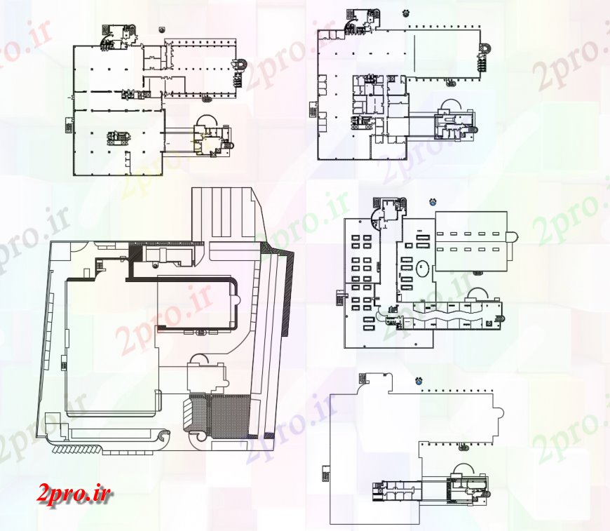 دانلود نقشه هتل - رستوران - اقامتگاه هنر طرحی طبقه هتل خلاق و خودکار 67 در 84 متر (کد114928)