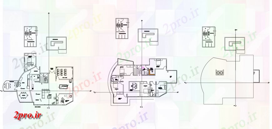 دانلود نقشه مسکونی ، ویلایی ، آپارتمان مسکونی طرحی طبقه خانه، توالت و خودکار 14 در 21 متر (کد114935)