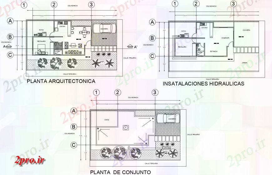 دانلود نقشه مسکونی ، ویلایی ، آپارتمان طراحی خانه های مسکونی، نصب و راه اندازی بهداشتی و نقشه پوشش طراحی جزئیات 7 در 12 متر (کد114985)