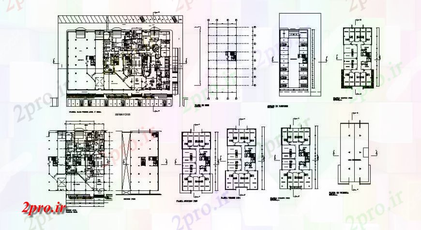 دانلود نقشه بیمارستان -  درمانگاه -  کلینیک آلفا و بتا برج از طرحی طبقه بیمارستان  (کد115056)