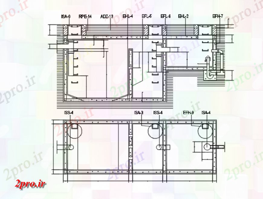 دانلود نقشه جزئیات ساخت و ساز  از جزئیات قبر سپتیک  (کد115126)