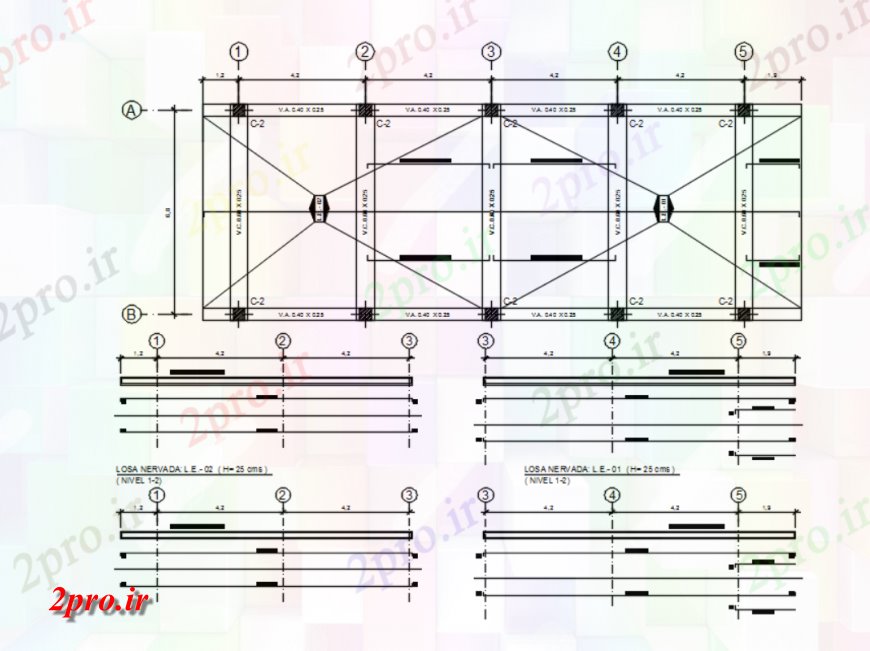 دانلود نقشه جزئیات ساخت و ساز  از جزئیات ساخت و ساز ساختمان تجاری  (کد115165)