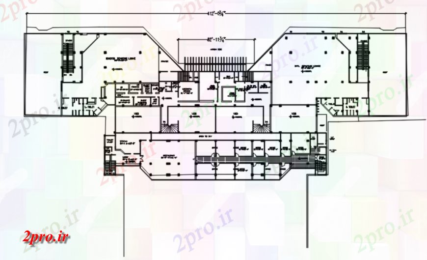 دانلود نقشه فرودگاه از qutta فرودگاه های موجود ساخت جزئیات 46 در 98 متر (کد115213)