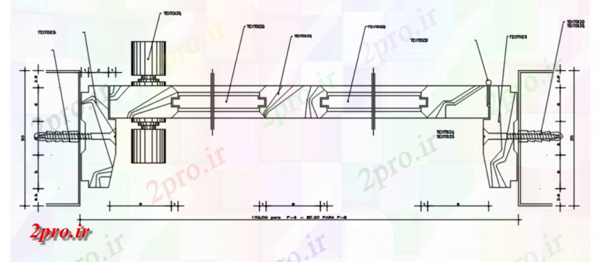 دانلود نقشه طراحی جزئیات ساختار  درب جزئیات  (کد115266)