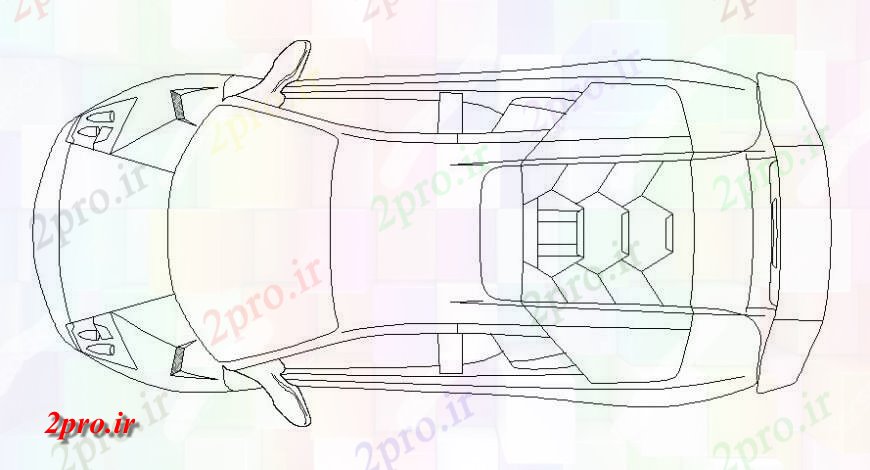 دانلود نقشه بلوک وسایل نقلیه  خودرو خودرو  دو بعدی   نما اتوکد (کد115283)