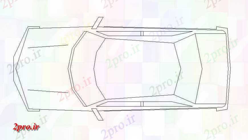 دانلود نقشه بلوک وسایل نقلیه نما نشیمن از وسیله نقلیه   دو بعدی    اتوکد (کد115335)