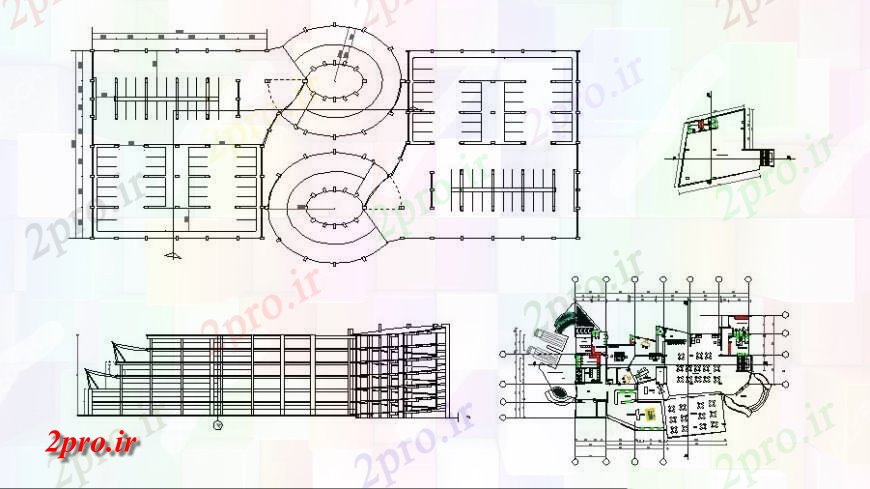 دانلود نقشه جزئیات ستون  ستون در پلان و نما خودکار   (کد115382)