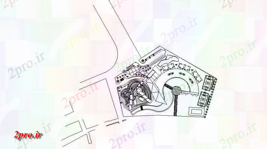 دانلود نقشه هتل - رستوران - اقامتگاه طرحی طبقه همکف باشگاه 10 در 26 متر (کد115399)