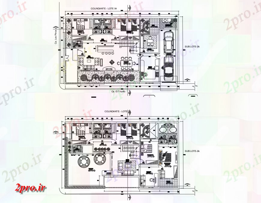 دانلود نقشه مسکونی ، ویلایی ، آپارتمان از جزئیات خانه ناآشنا 11 در 19 متر (کد115463)