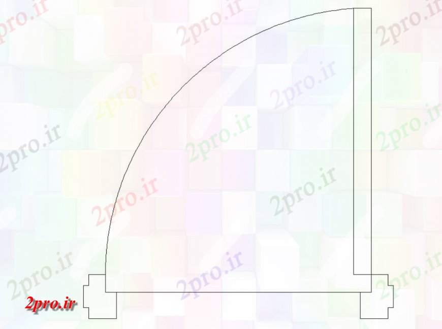 دانلود نقشه جزئیات طراحی در و پنجره   از دو بعدی  طرحی درب  بلوک  (کد115542)