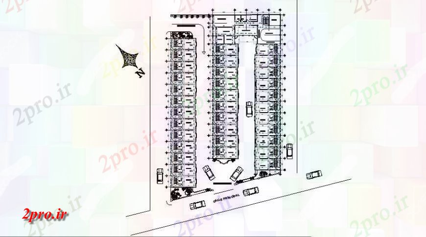 دانلود نقشه هتل - رستوران - اقامتگاه اتاق و ضوابط طرحی طبقه هتل 20 در 28 متر (کد115583)