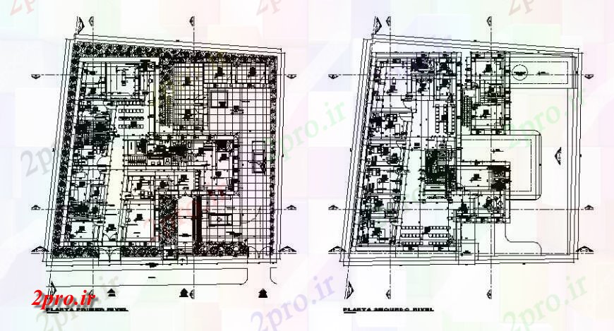 دانلود نقشه بیمارستان - درمانگاه - کلینیک طرحی طبقه توزیع بیمارستان 17 در 25 متر (کد115611)