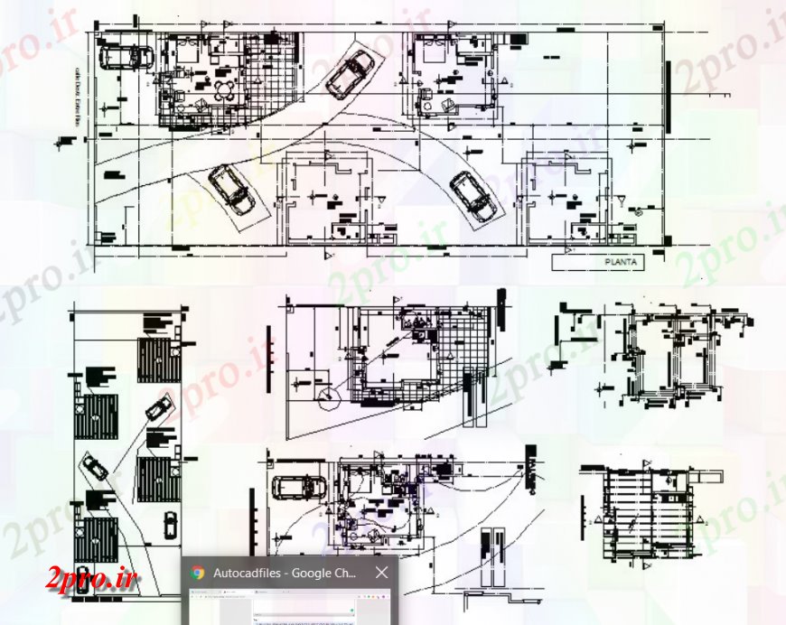 دانلود نقشه مسکونی ، ویلایی ، آپارتمان از اتاق یک نفره جزئیات طرحی خانه 6 در 6 متر (کد115628)