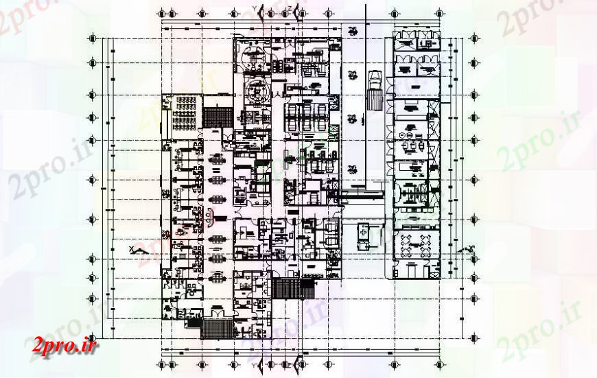 دانلود نقشه بیمارستان -  درمانگاه -  کلینیک بیمارستان جزئیات ساختمان طرحی کار  دو بعدی  رسم  (کد115669)