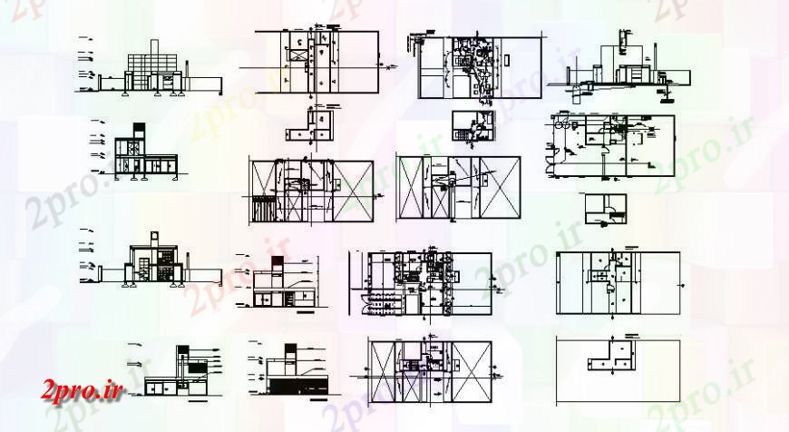 دانلود نقشه مسکونی ، ویلایی ، آپارتمان طرحی خانواده خانه طبقه تنها و نما 7 در 10 متر (کد115861)