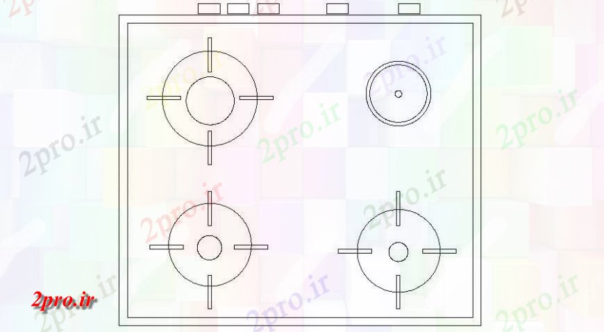 دانلود نقشه آشپزخانه طرحی آشپزخانه  (کد115884)